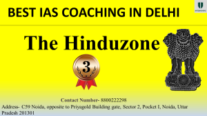 Rank 3 Best IAS Coaching in Delhi