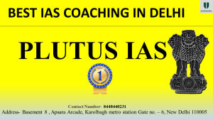 Rank 1 Best IAS Coaching in Delhi