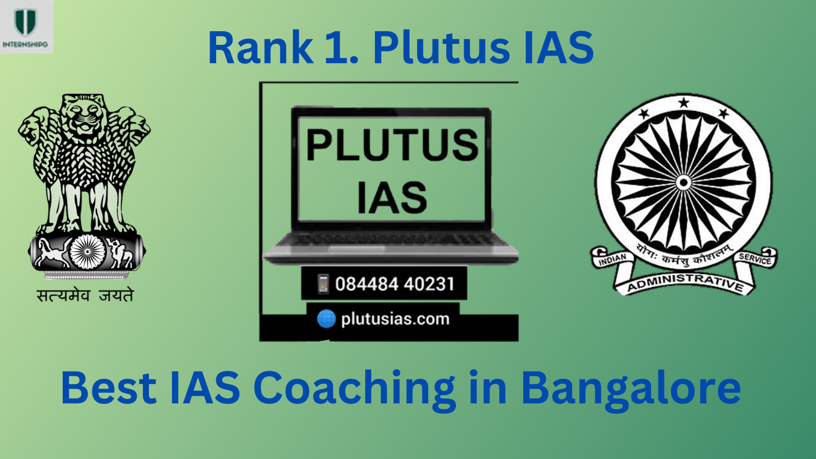 Rank 1 Plutus IAS I Best IAS Coaching in Bangalore