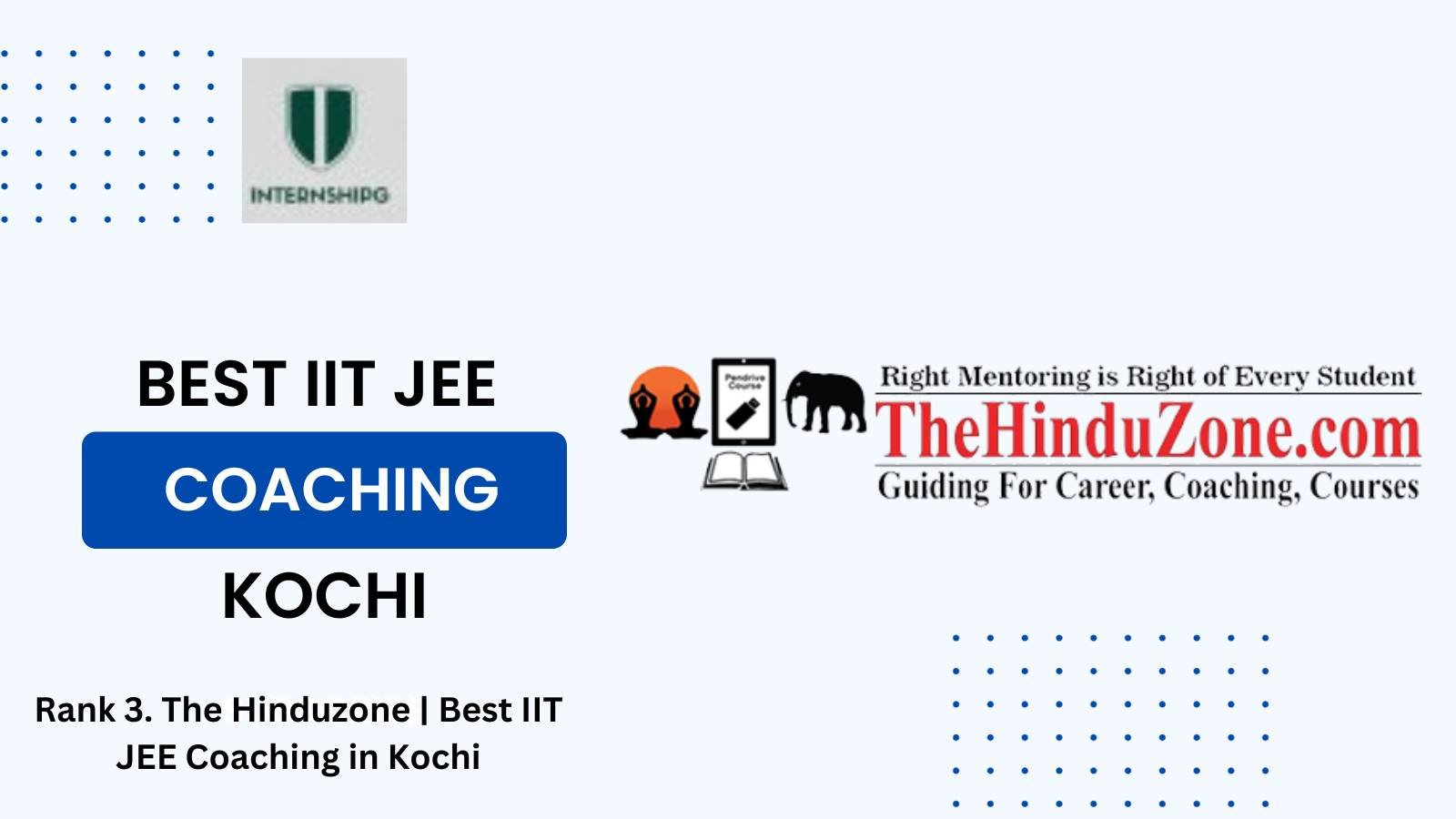 Rank 3. The Hinduzone | Best IIT JEE Coaching in Kochi