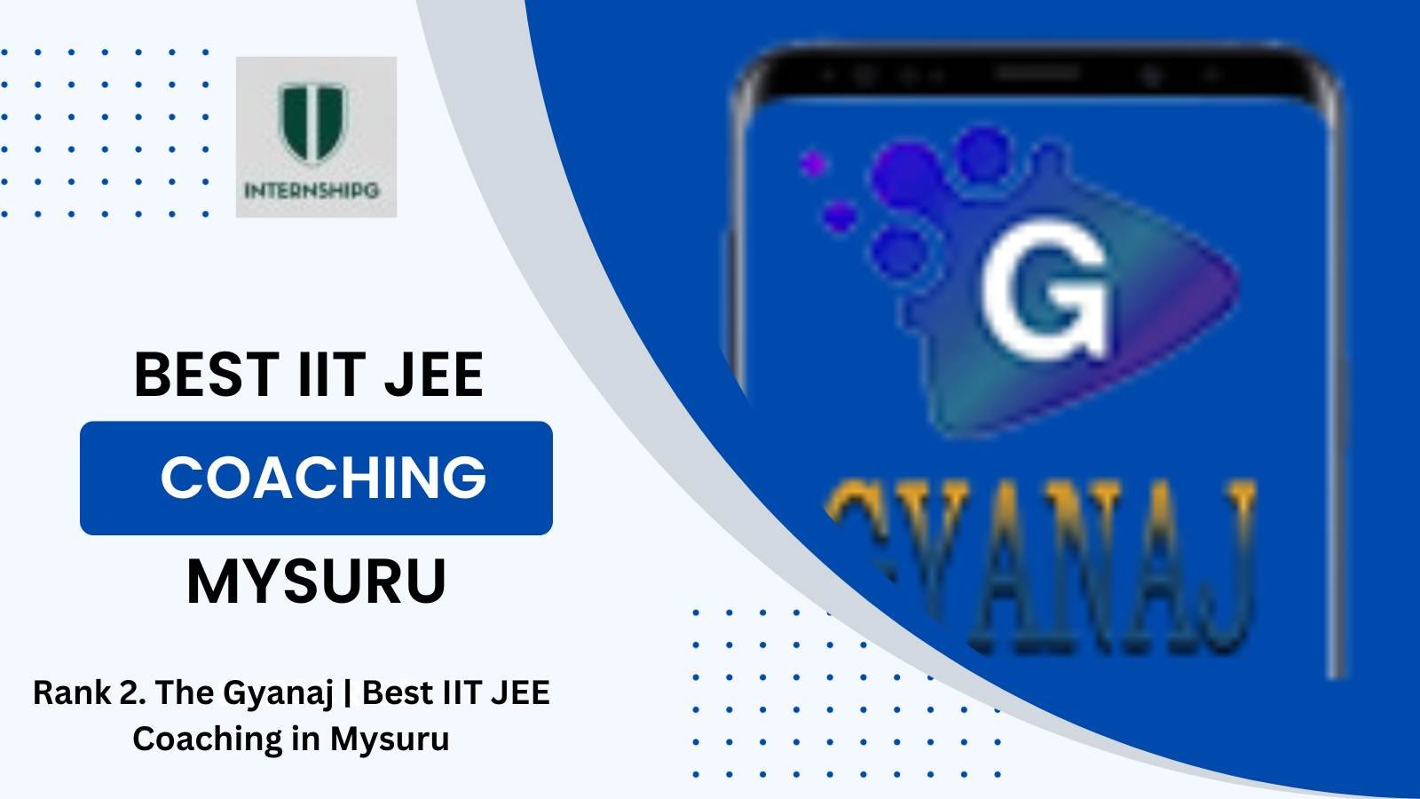 Rank 2. The Gyanaj | Best IIT JEE Coaching in Mysuru