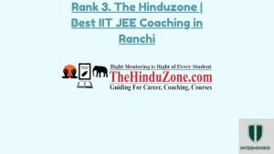 Rank 3. The Hinduzone | Best IIT JEE Coaching in Ranchi