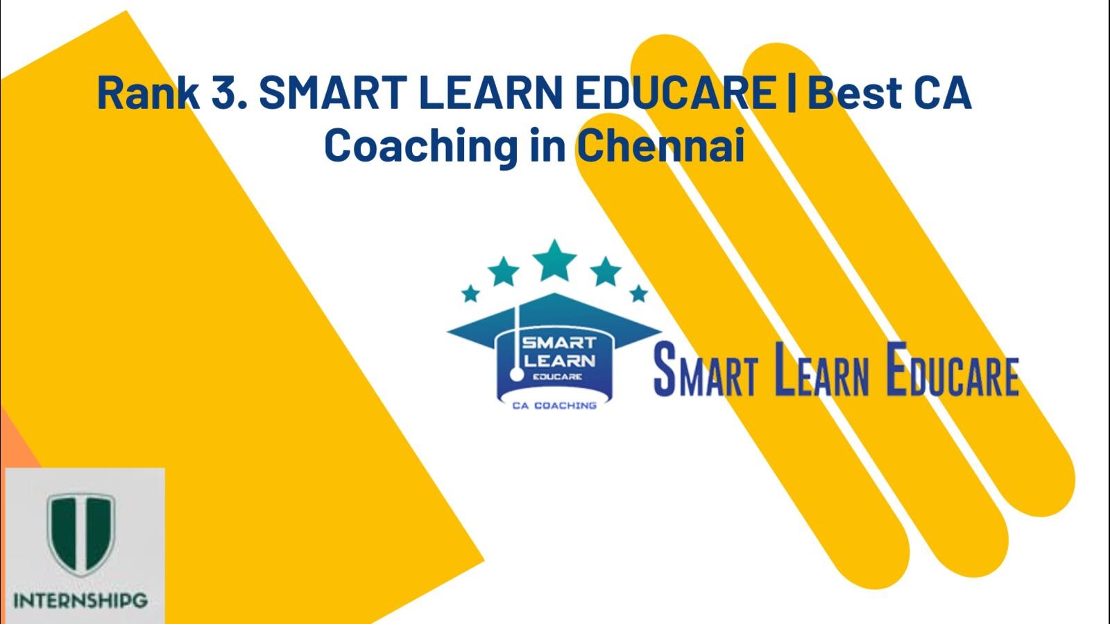 Rank 3.Smart Learn Educare| Best CA Coaching in Chennai