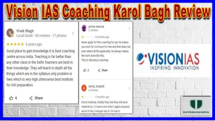 Vision IAS Coaching Karol Bagh Review