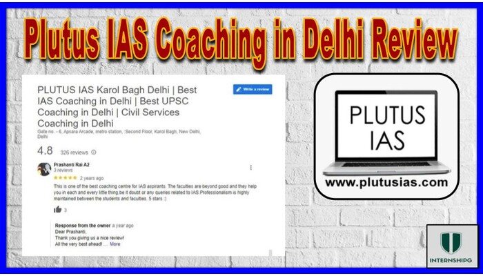 PLUTUS IAS COACHING INSTITUTE IN DELHI REVIEW