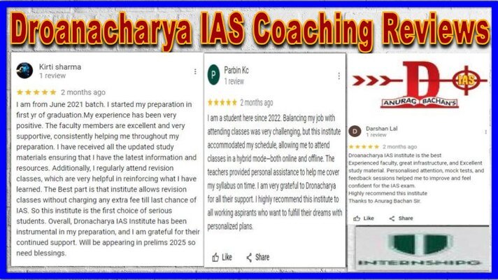 Droanacharya IAS Coaching Reviews