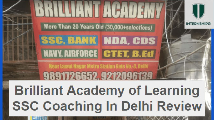 Brilliant Academy of Learning SSc Coaching In Delhi Review