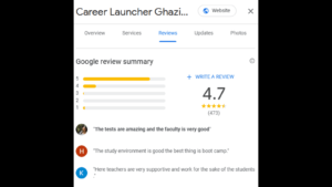 Career Launcher Google Review