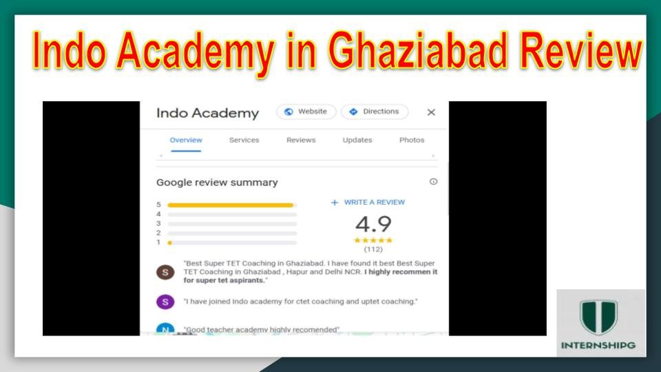 INDO ACADEMY in Ghaziabad Google Review