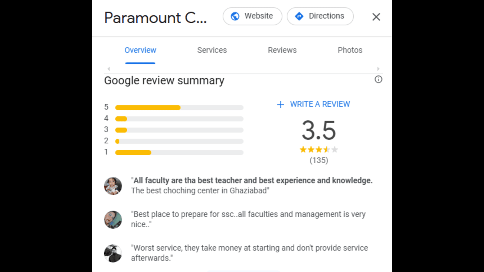 Paramount SSC Coaching Centre in Ghaziabad review