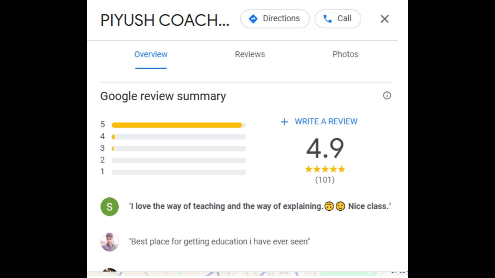 Piyush SSC Coaching Classes in Ghaziabad Review Piyush Coaching Classes in Ghaziabad Google Review