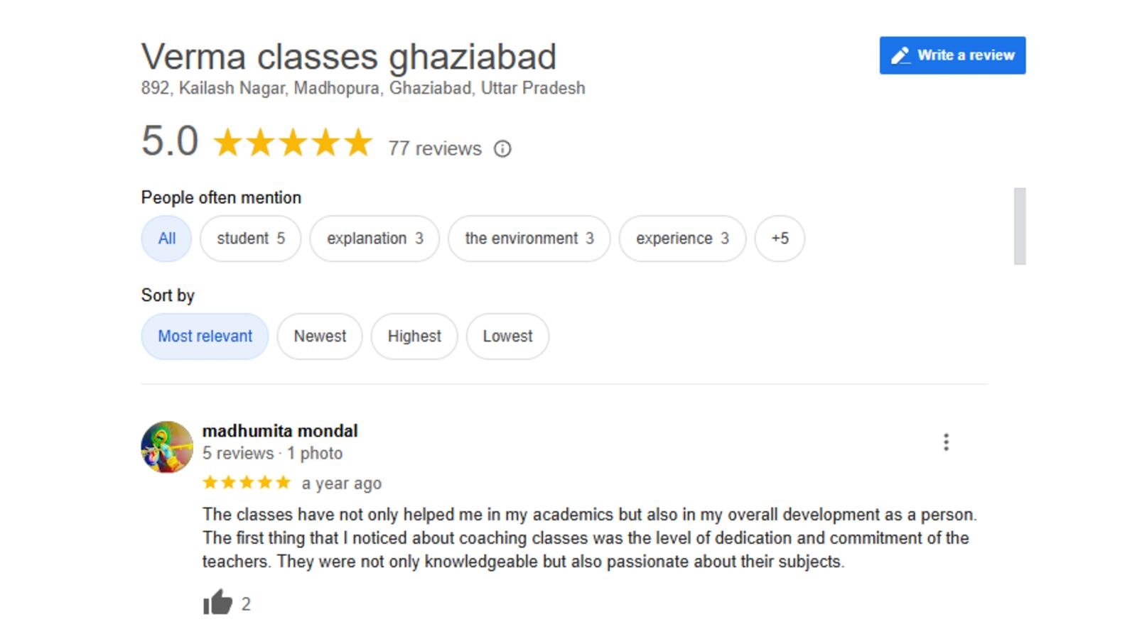 Verma SSC Classes in Ghaziabad Google Ratings Verma SSC Classes in Ghaziabad Google Ratings