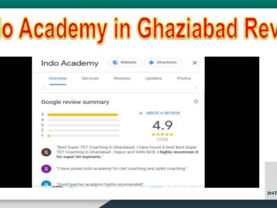 INDO ACADEMY in Ghaziabad Google Review