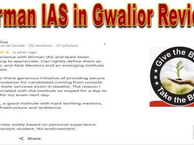 Nirman IAS in Gwalior Reviews