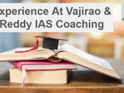 experience at Vajirao & Reddy IAS Coaching